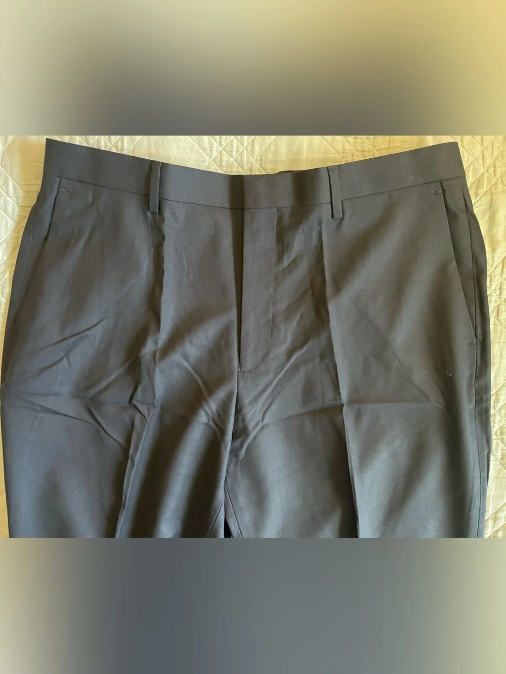 J. CREW Crosby Classic-fit suit pant in Italian wool Deep Navy 34/30 $250 BT800